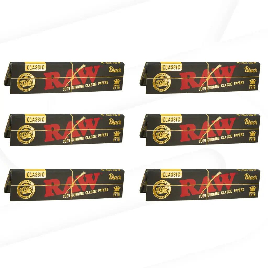 RAW Black Classic King Size Slim Rolling Papers - Image 5