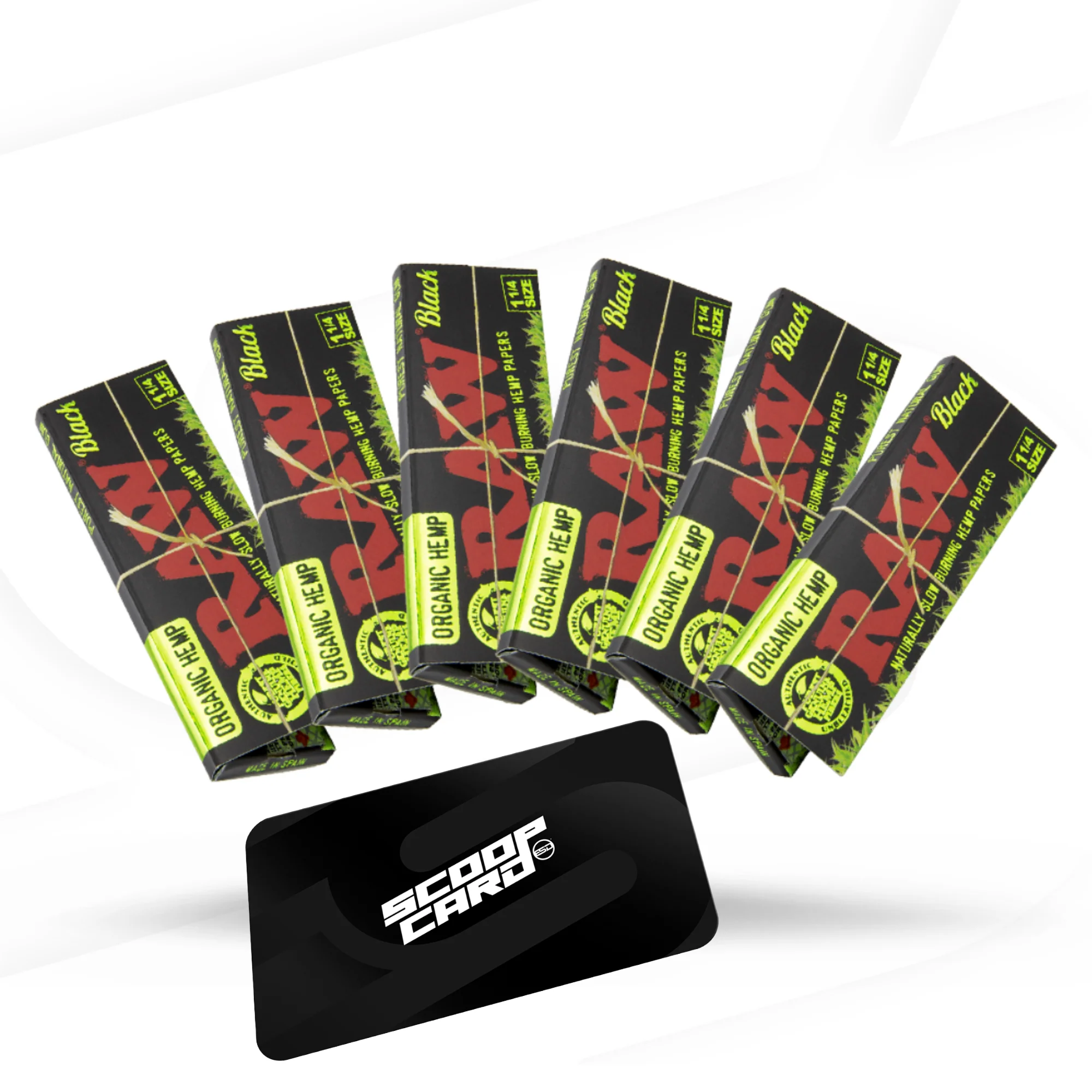 RAW Black 1 1/4 Organic Hemp Rolling Papers - Image 5