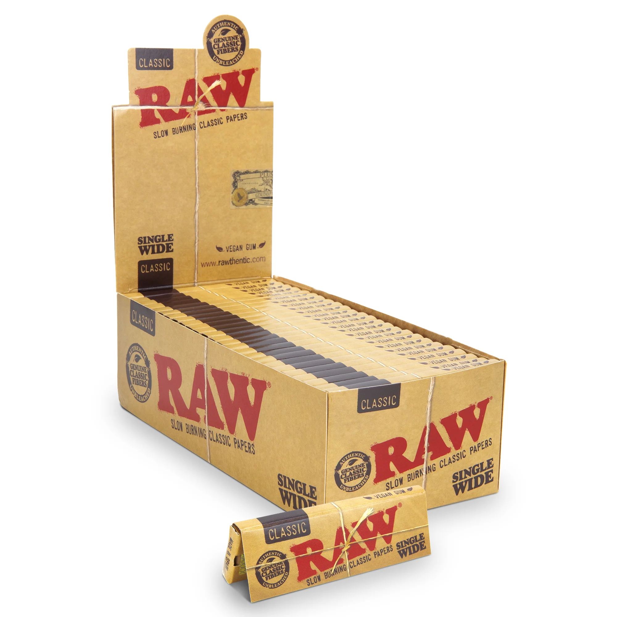 RAW Classic Single Wide Single Window Rolling Papers - Image 4