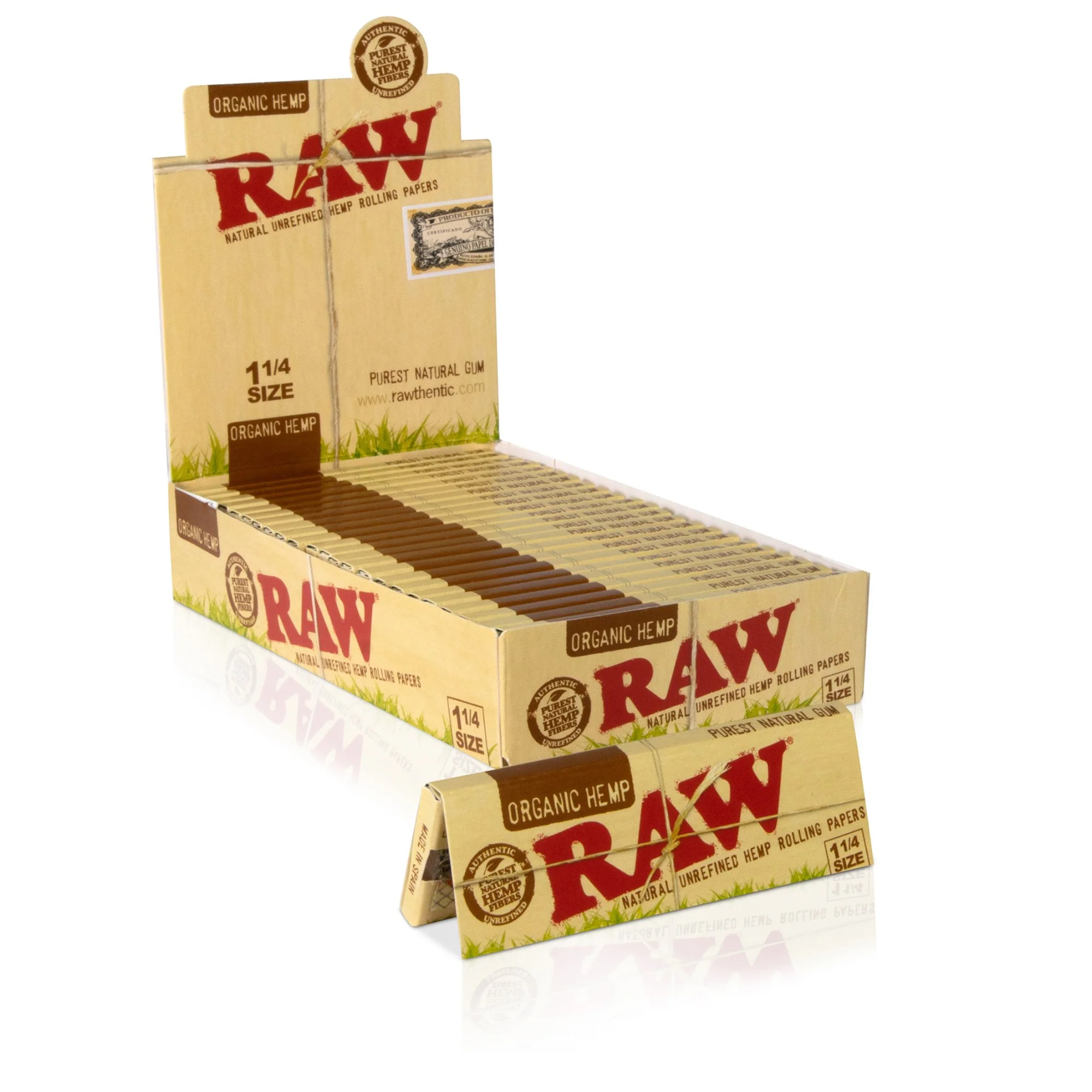 RAW Organic Hemp 1 1/4 Rolling Papers - Image 5