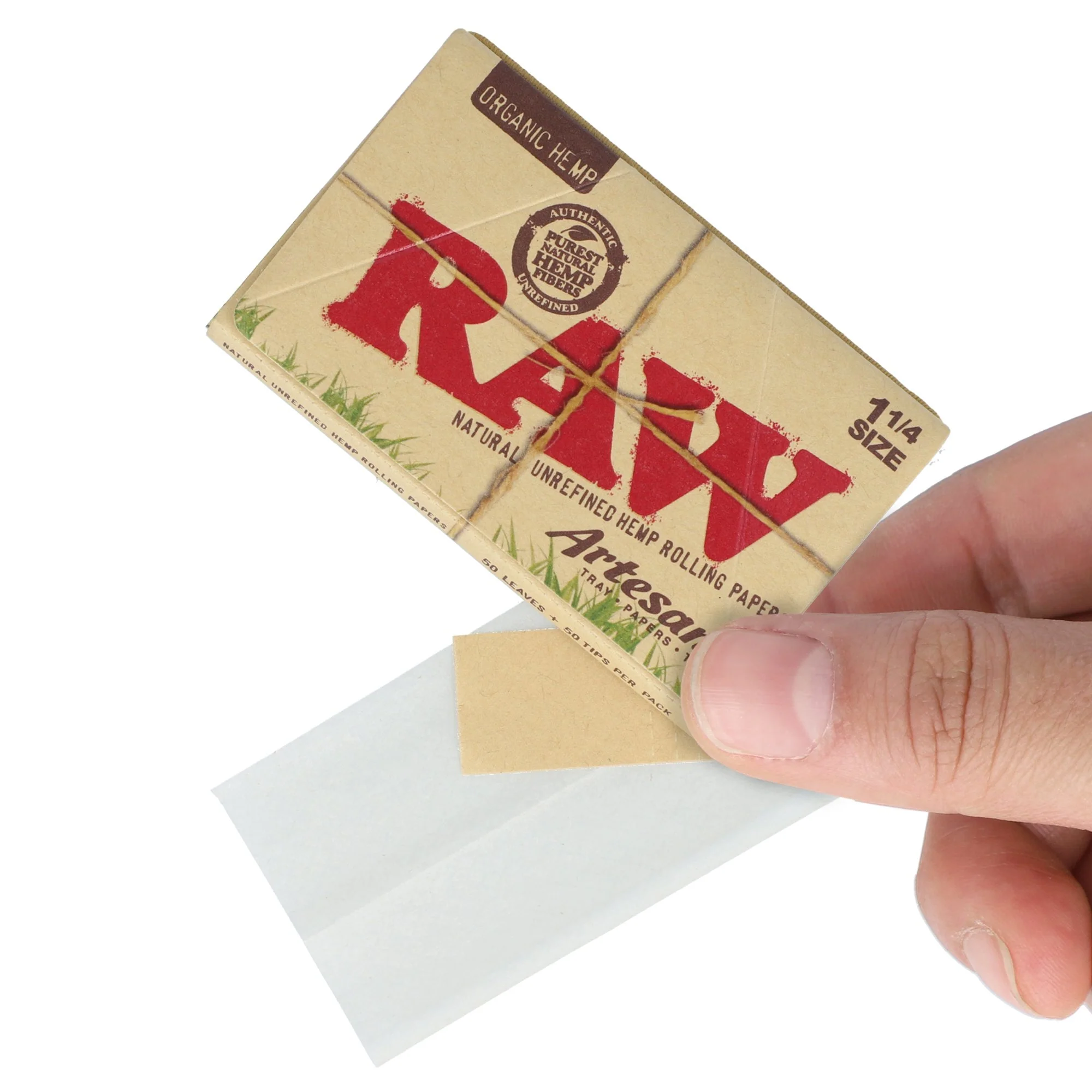 RAW Organic Hemp Artesano 1 1/4 Rolling Papers - Image 4