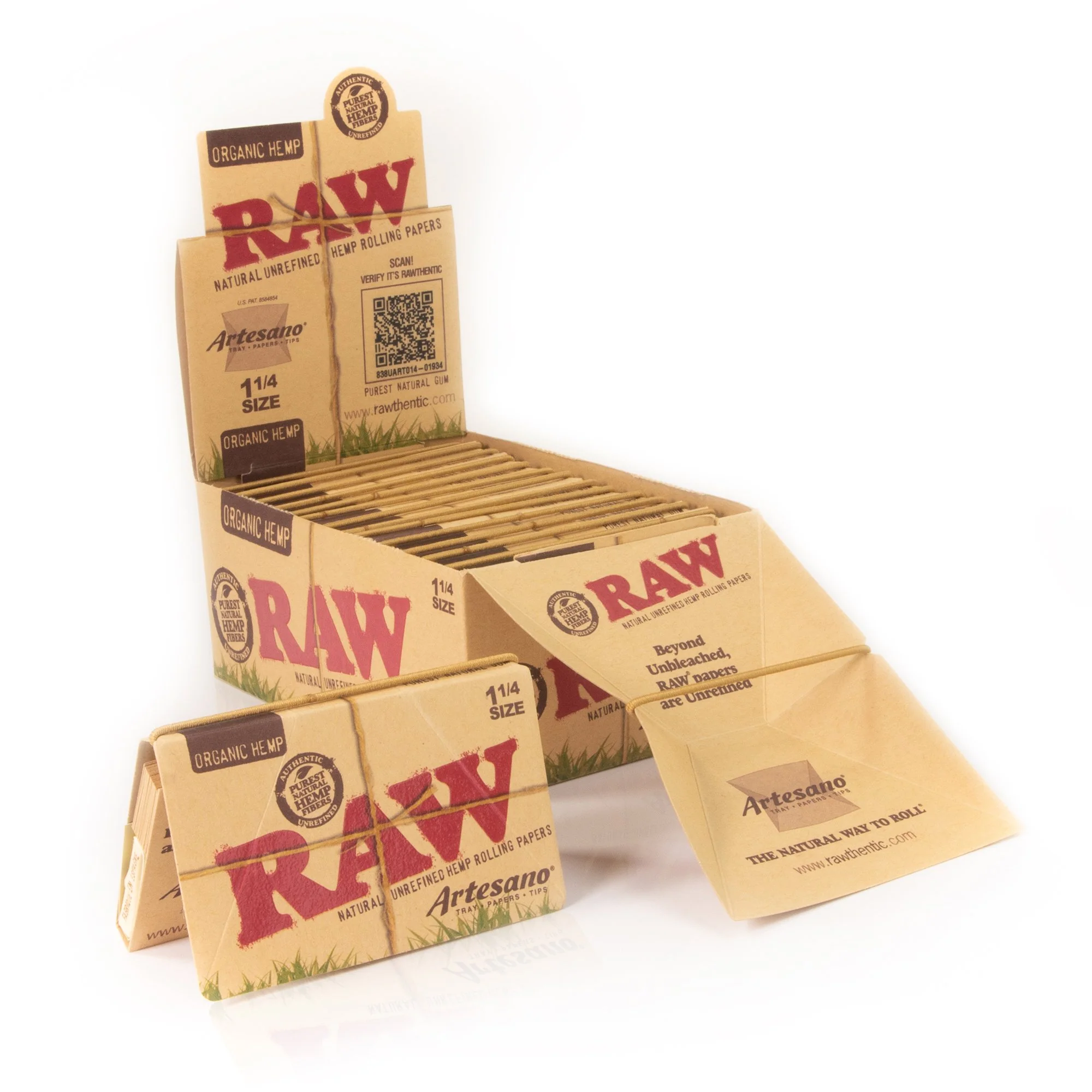 RAW Organic Hemp Artesano 1 1/4 Rolling Papers - Image 5