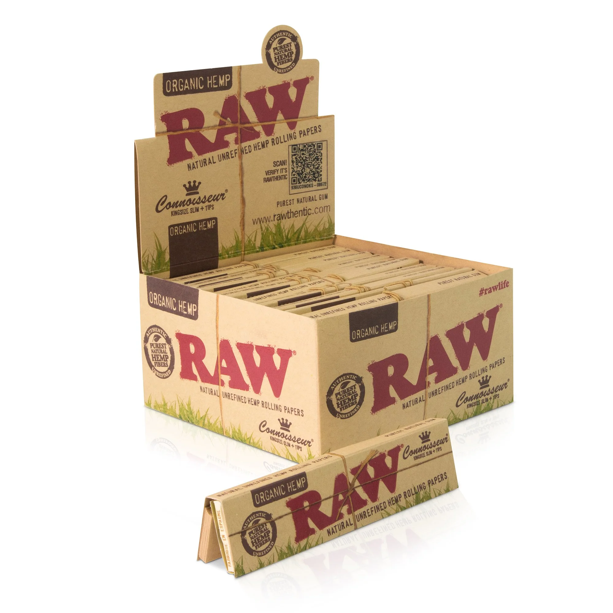 RAW Organic Connoisseur King Size Slim Rolling Papers - Image 5