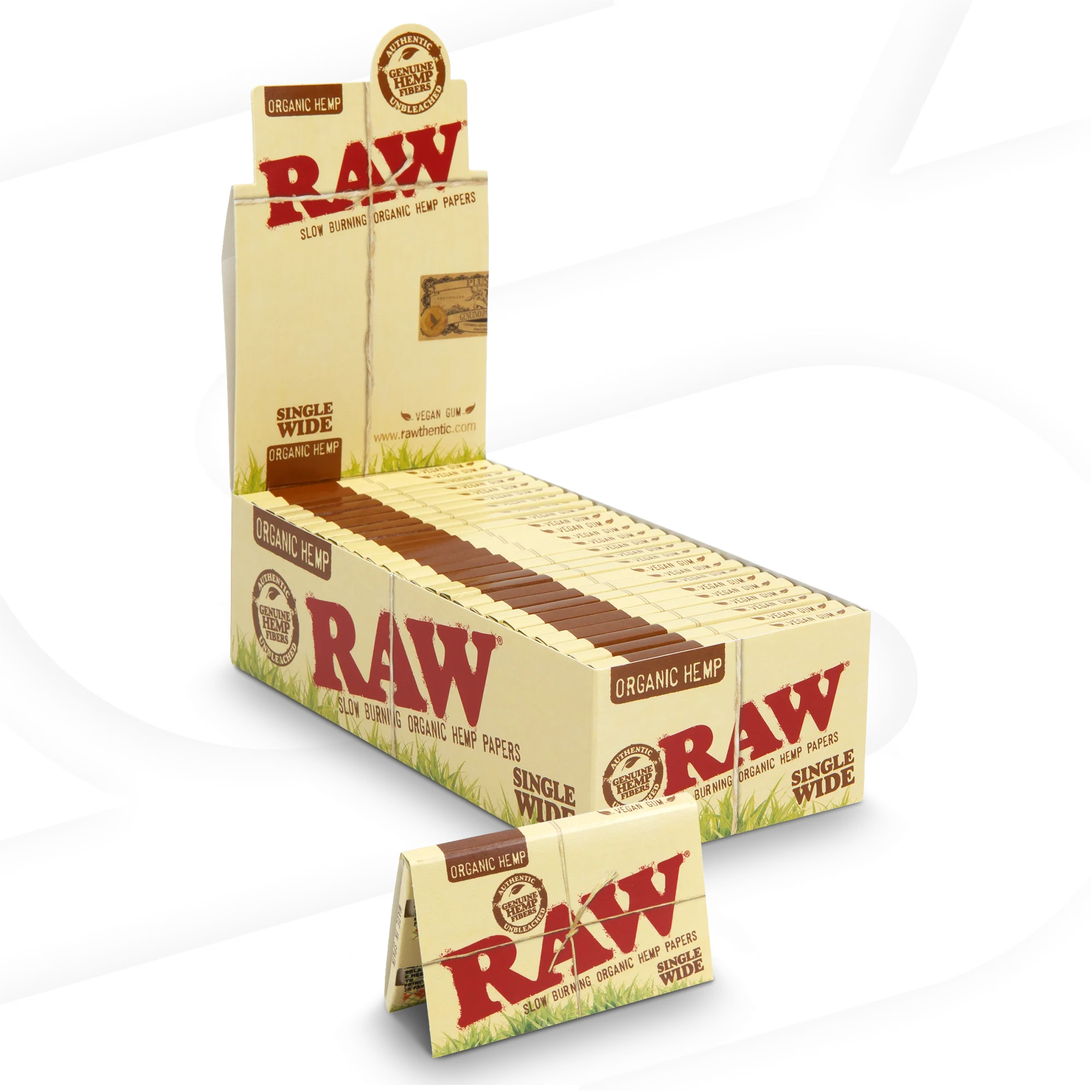 RAW Organic Hemp Single Wide Double Feed Rolling Papers - Image 4