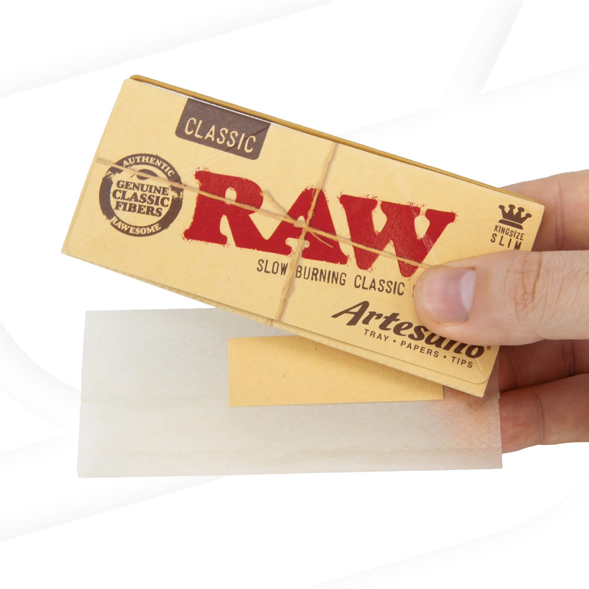 RAW Classic Artesano King Size Slim Rolling Papers - Image 2