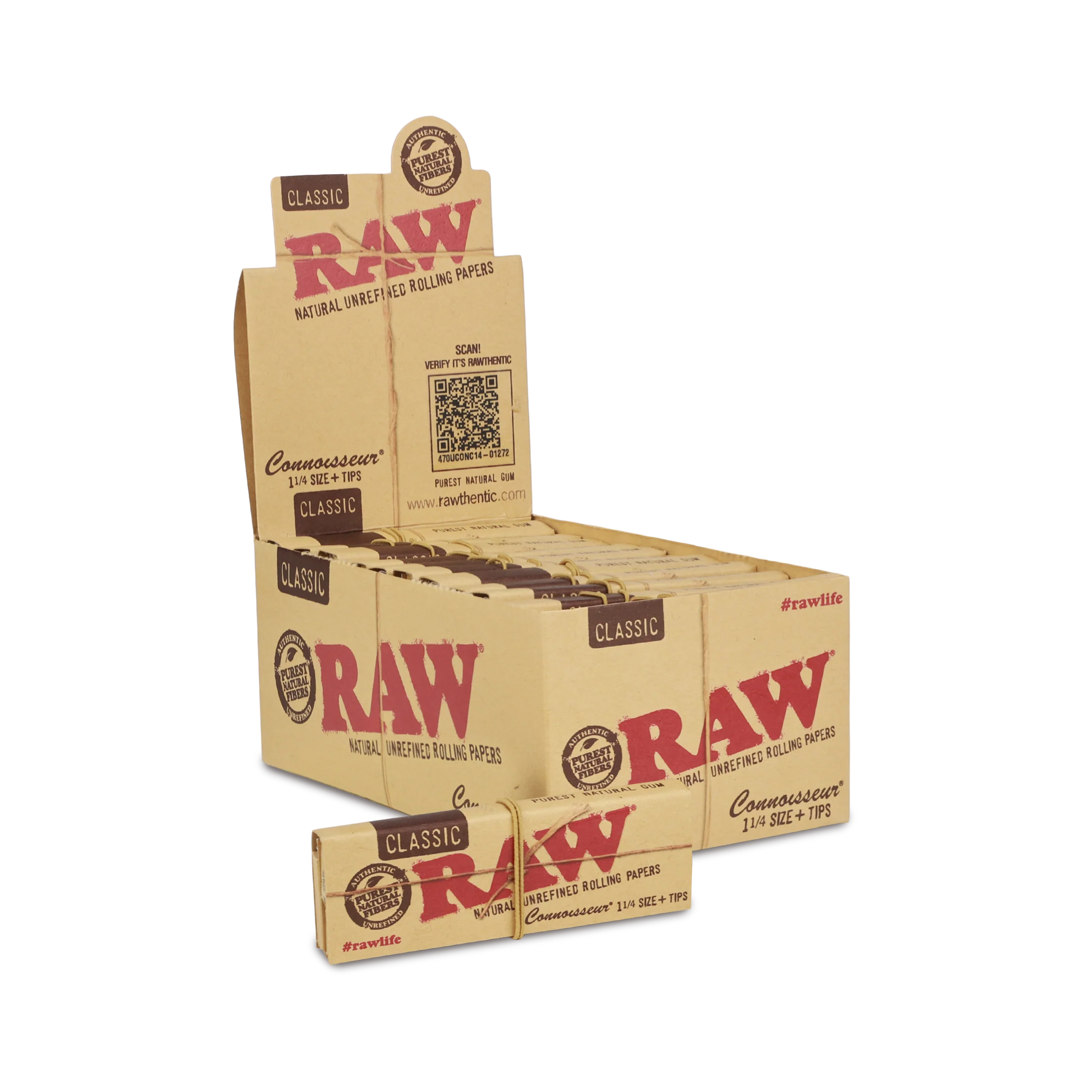 RAW Classic Connoisseur 1 1/4 Rolling Papers - Image 5