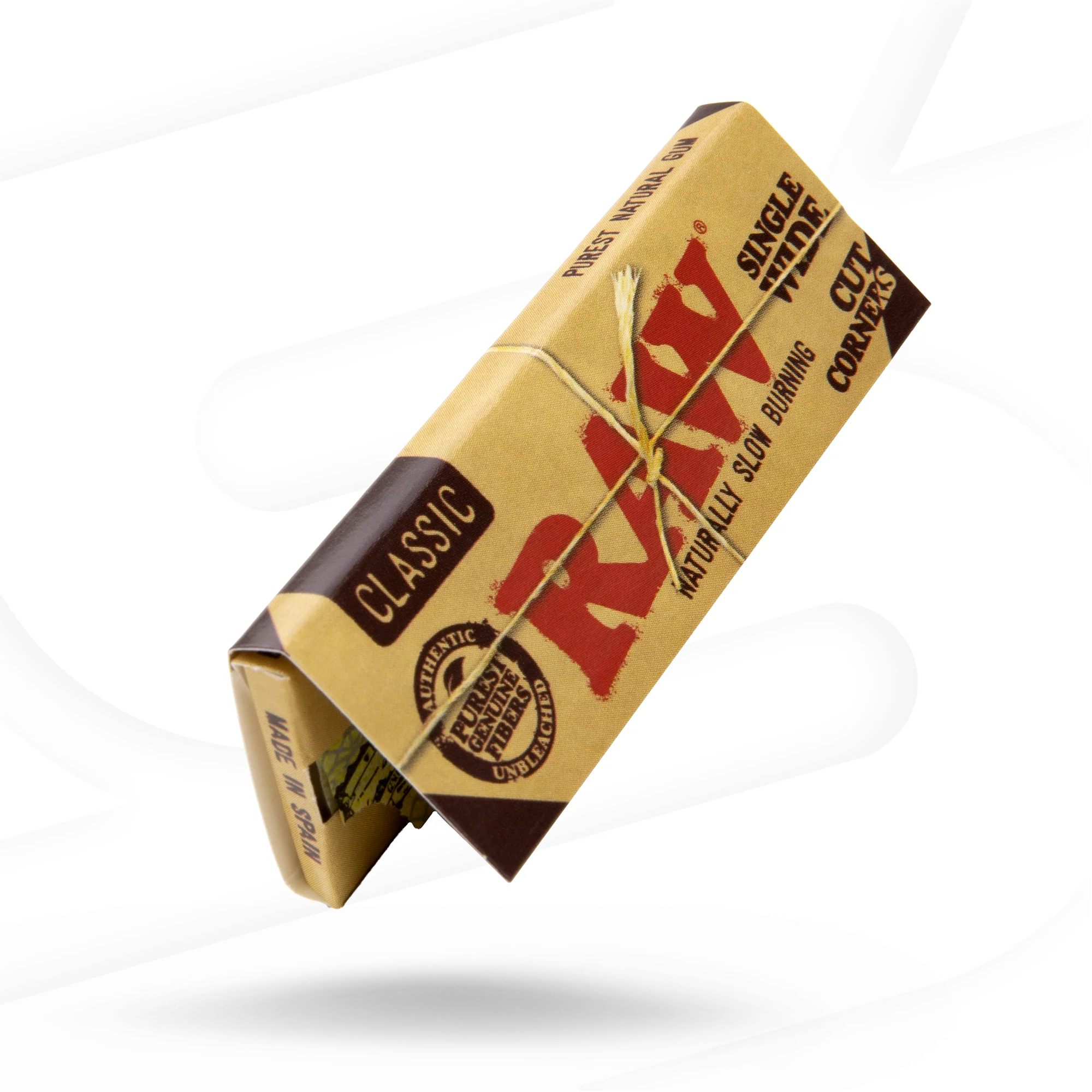 RAW Classic Cut Corners Single Wide Rolling Papers