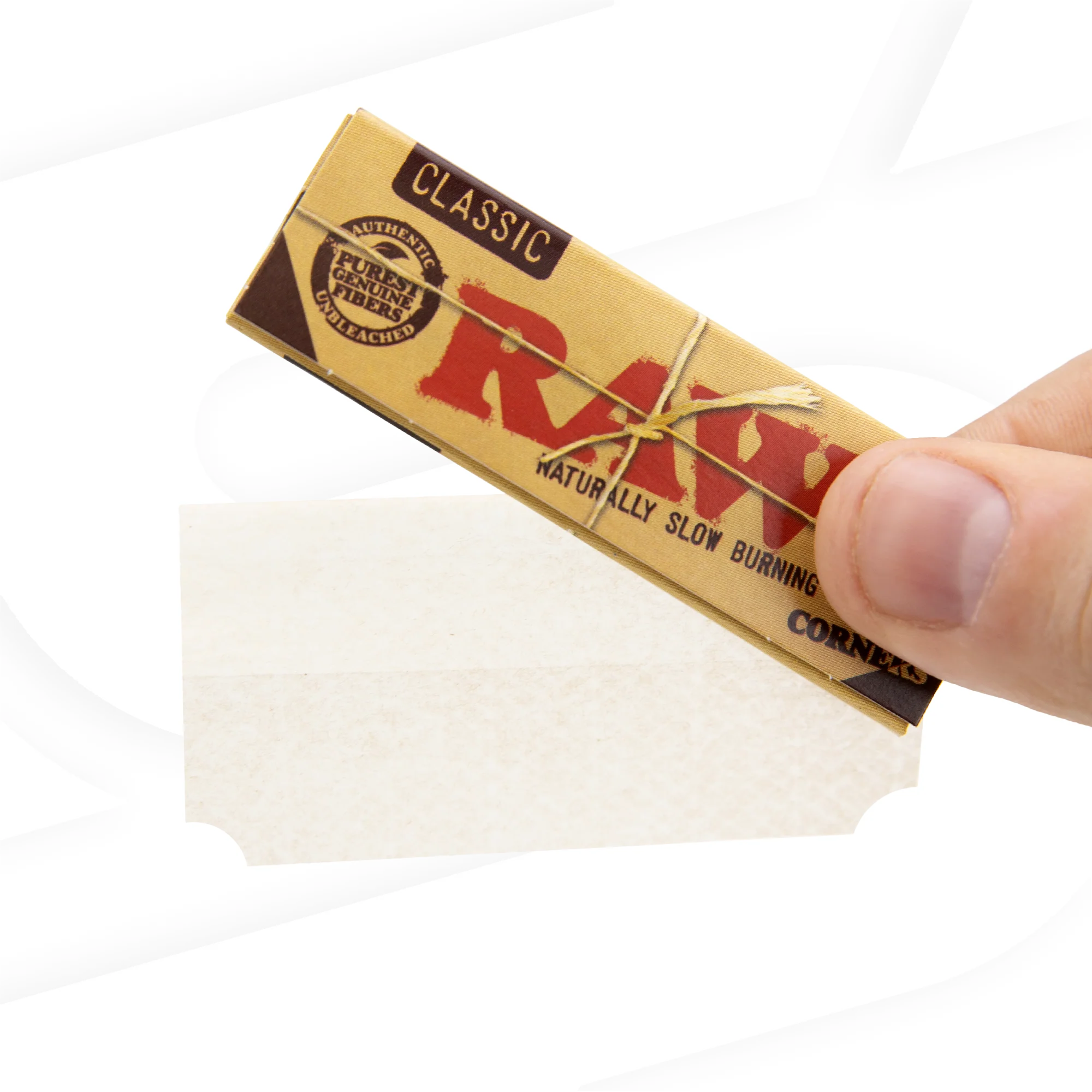 RAW Classic Cut Corners Single Wide Rolling Papers - Image 2