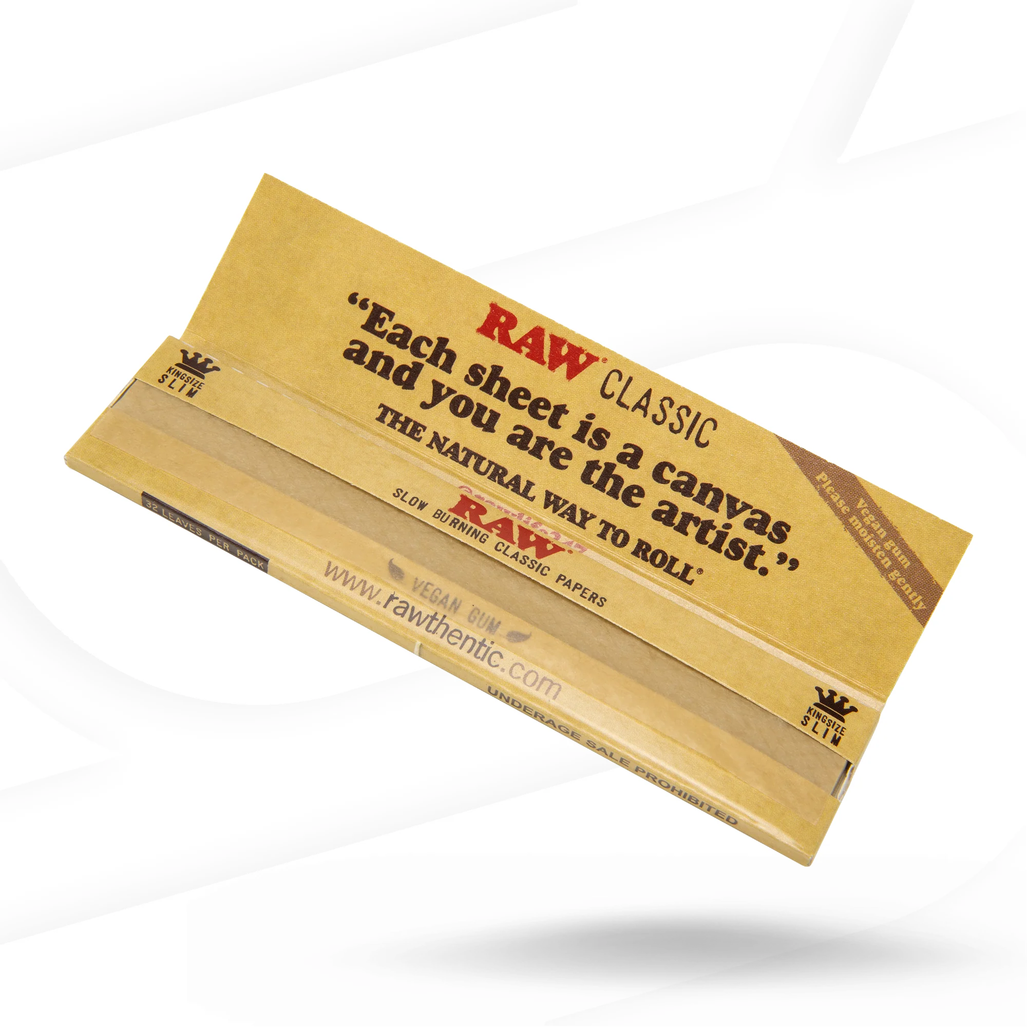 RAW Classic King Size Slim Rolling Papers - Image 2