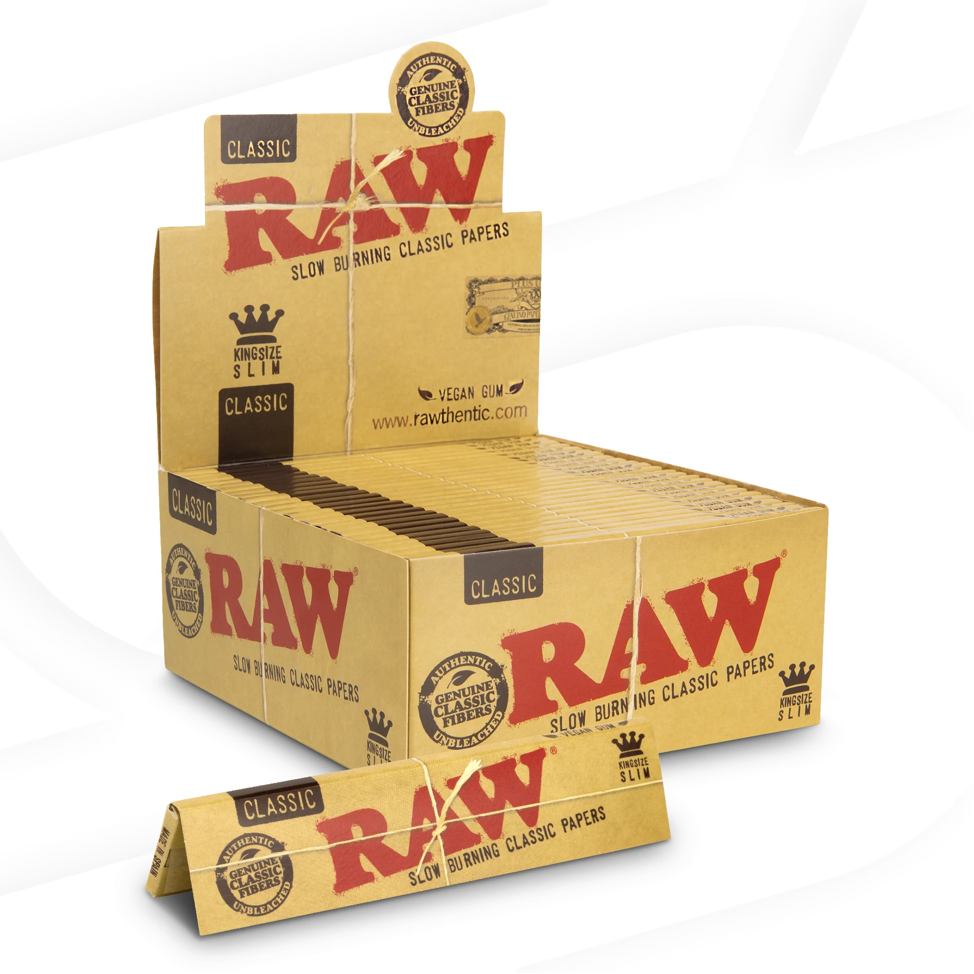 RAW Classic King Size Slim Rolling Papers - Image 4