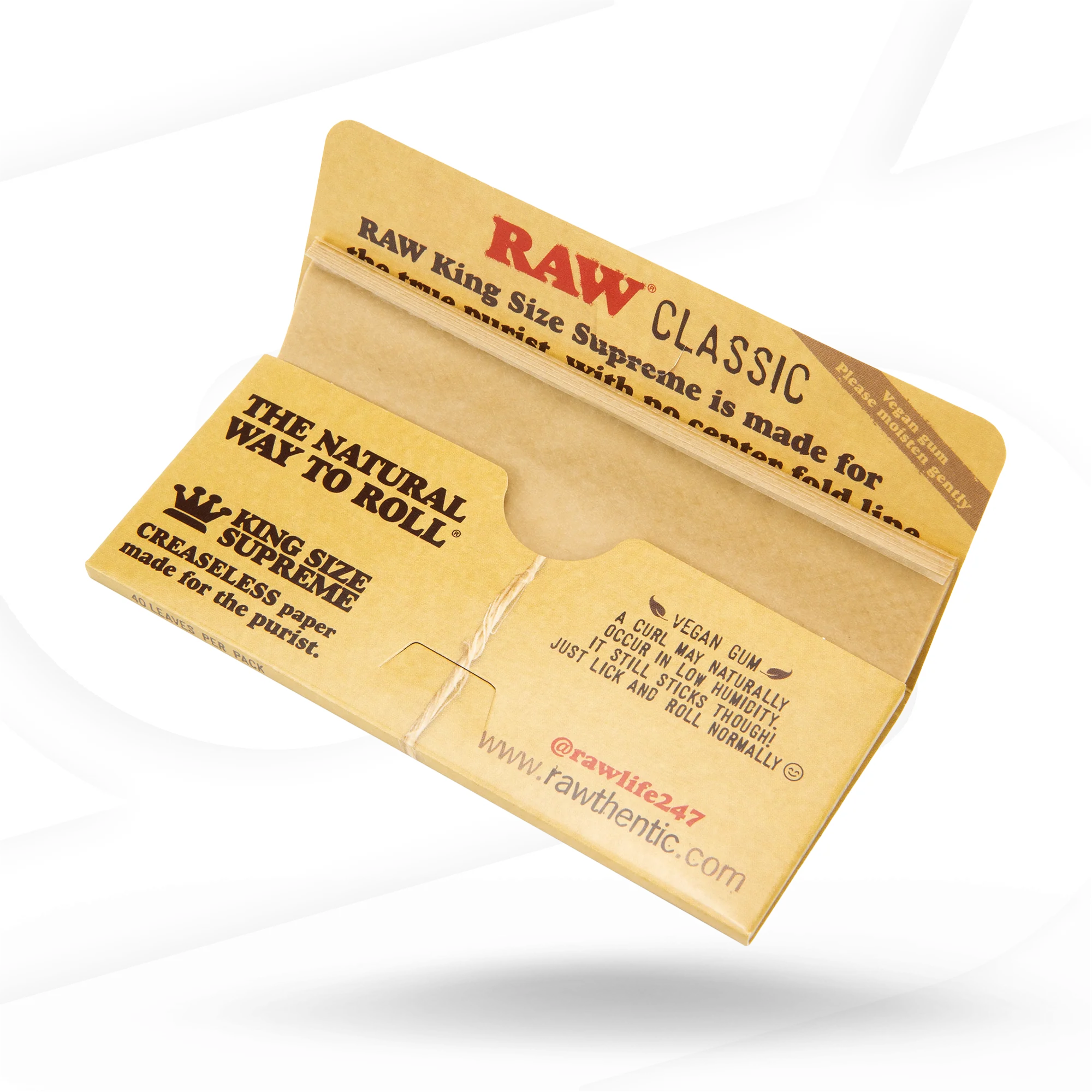 RAW Classic King Size Supreme Rolling Papers - Image 2