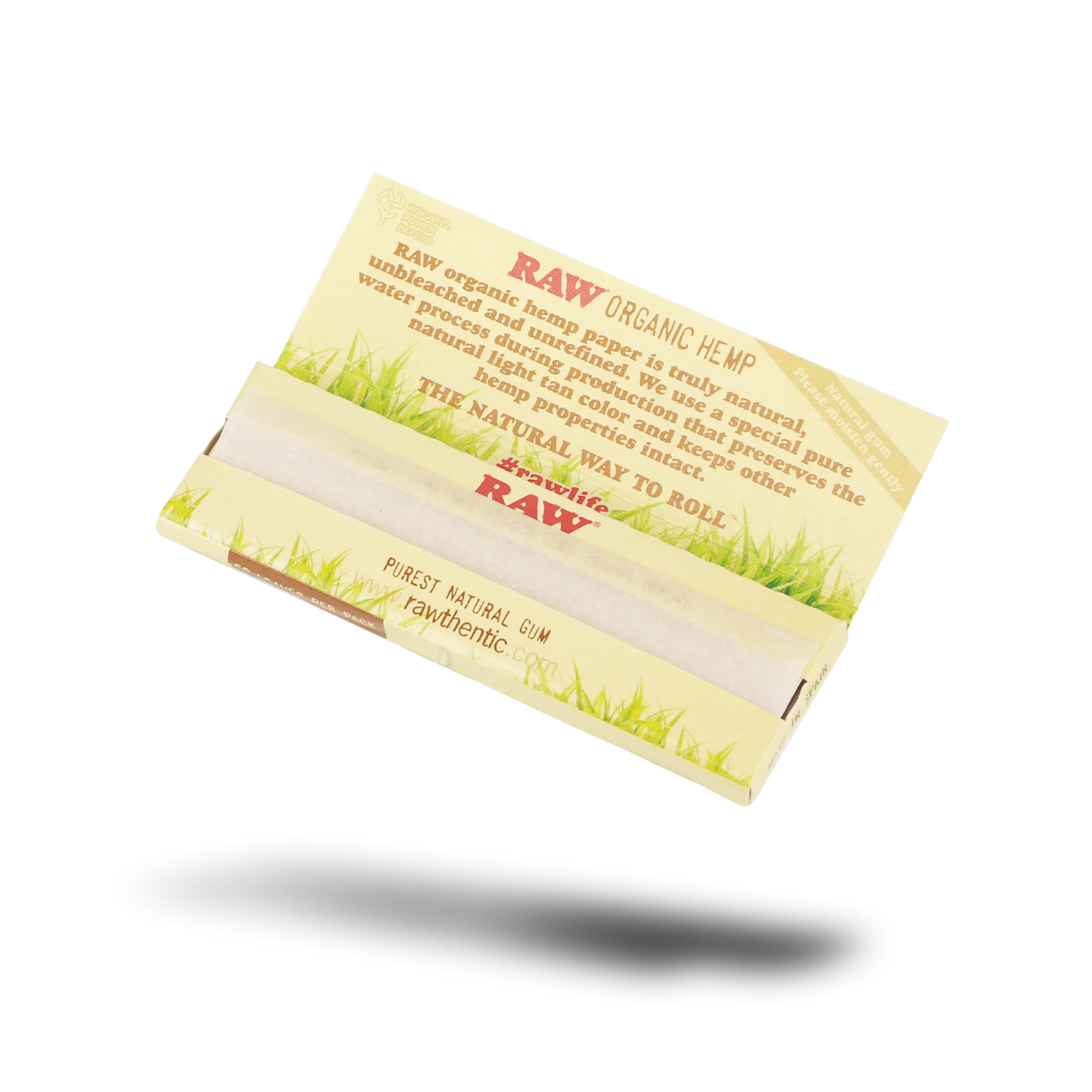 RAW Organic Hemp Single Wide Rolling Papers - Image 3