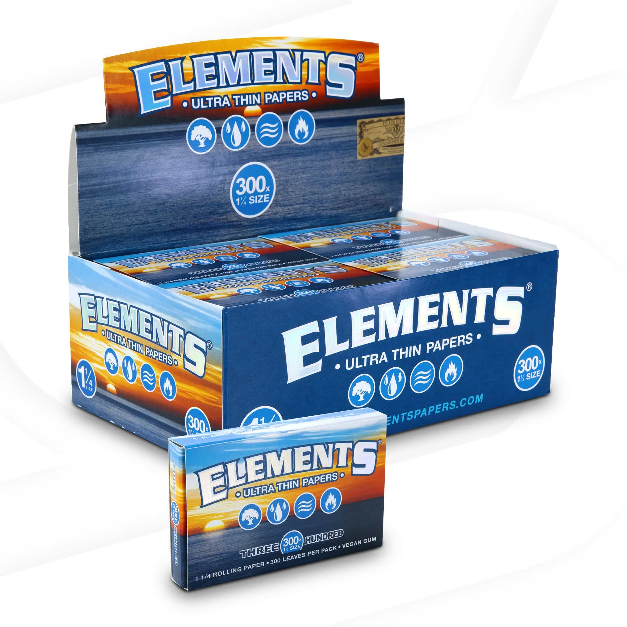 Elements 1 1/4 300 Rolling Papers - Image 4