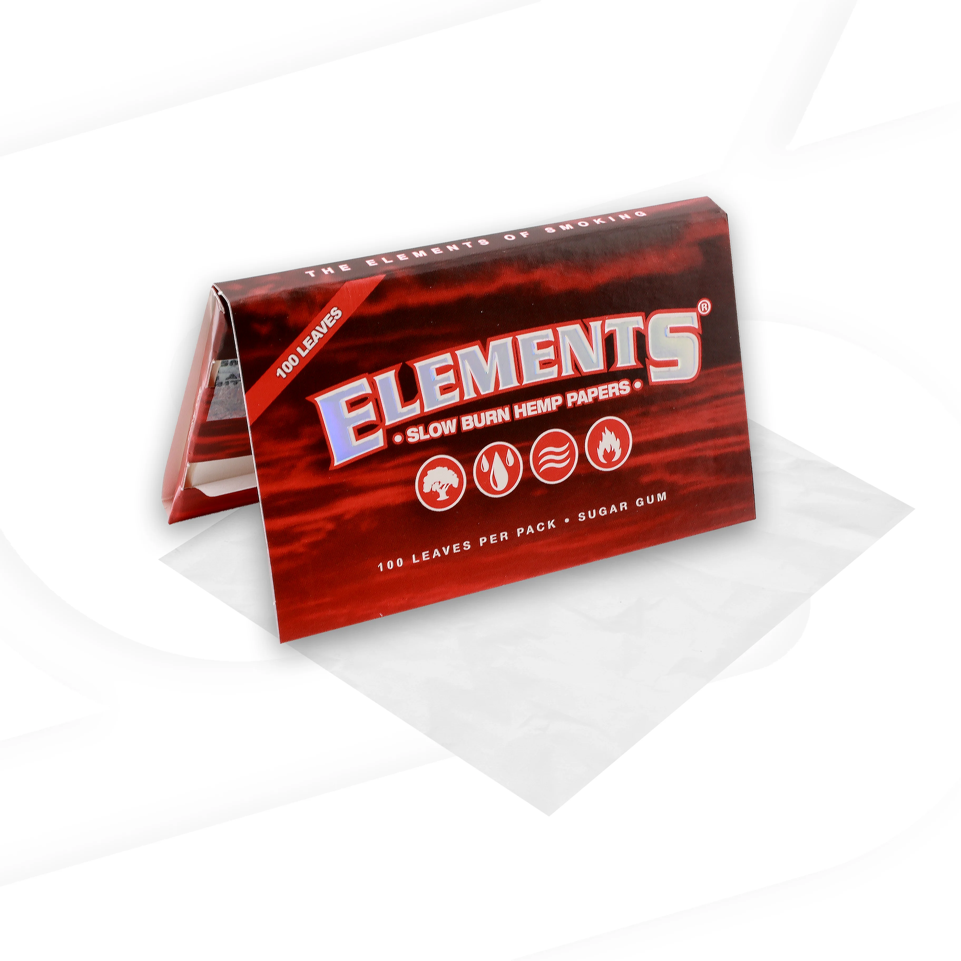 Elements Red Hemp Rolling Papers - Image 5