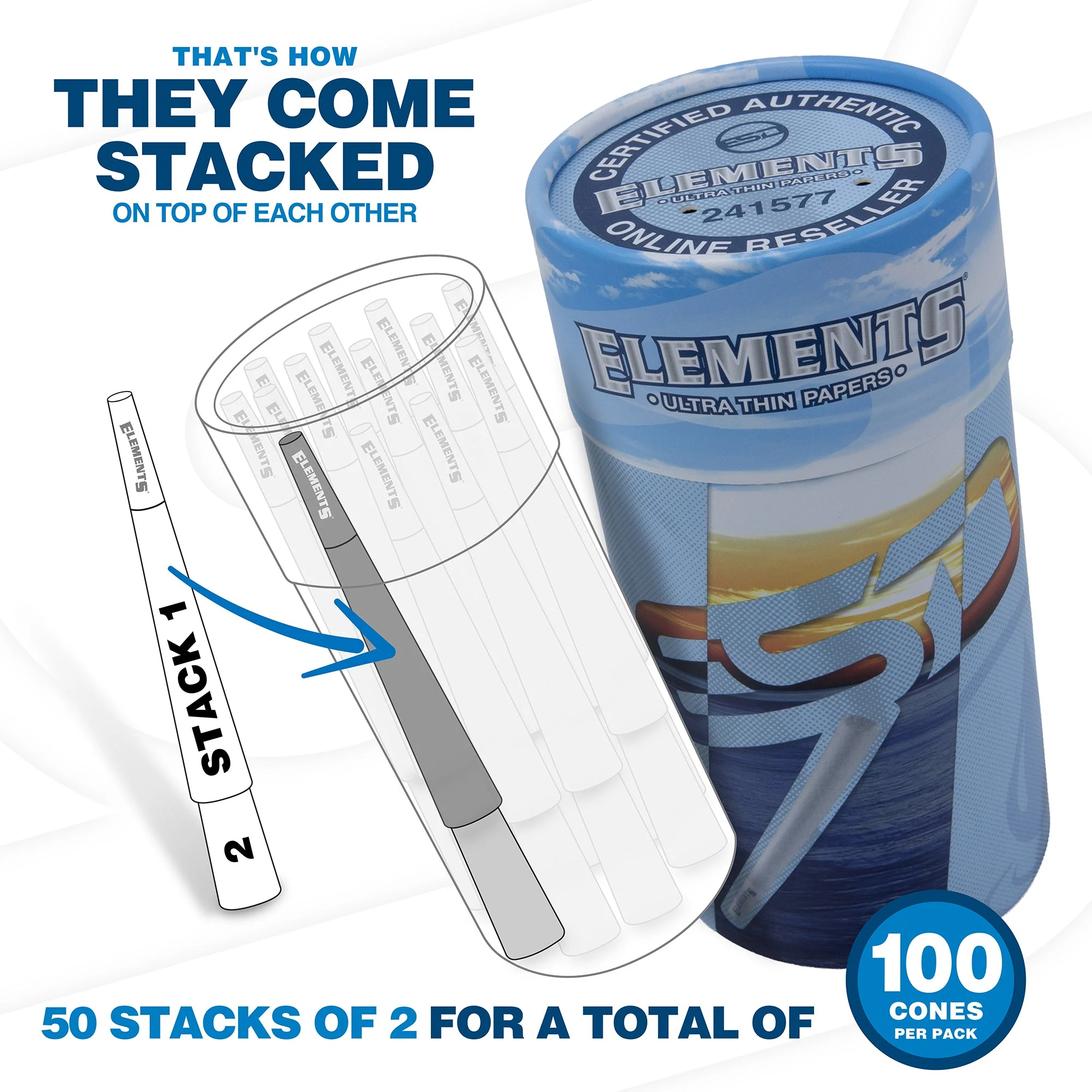 Elements King Size Cones - Image 4