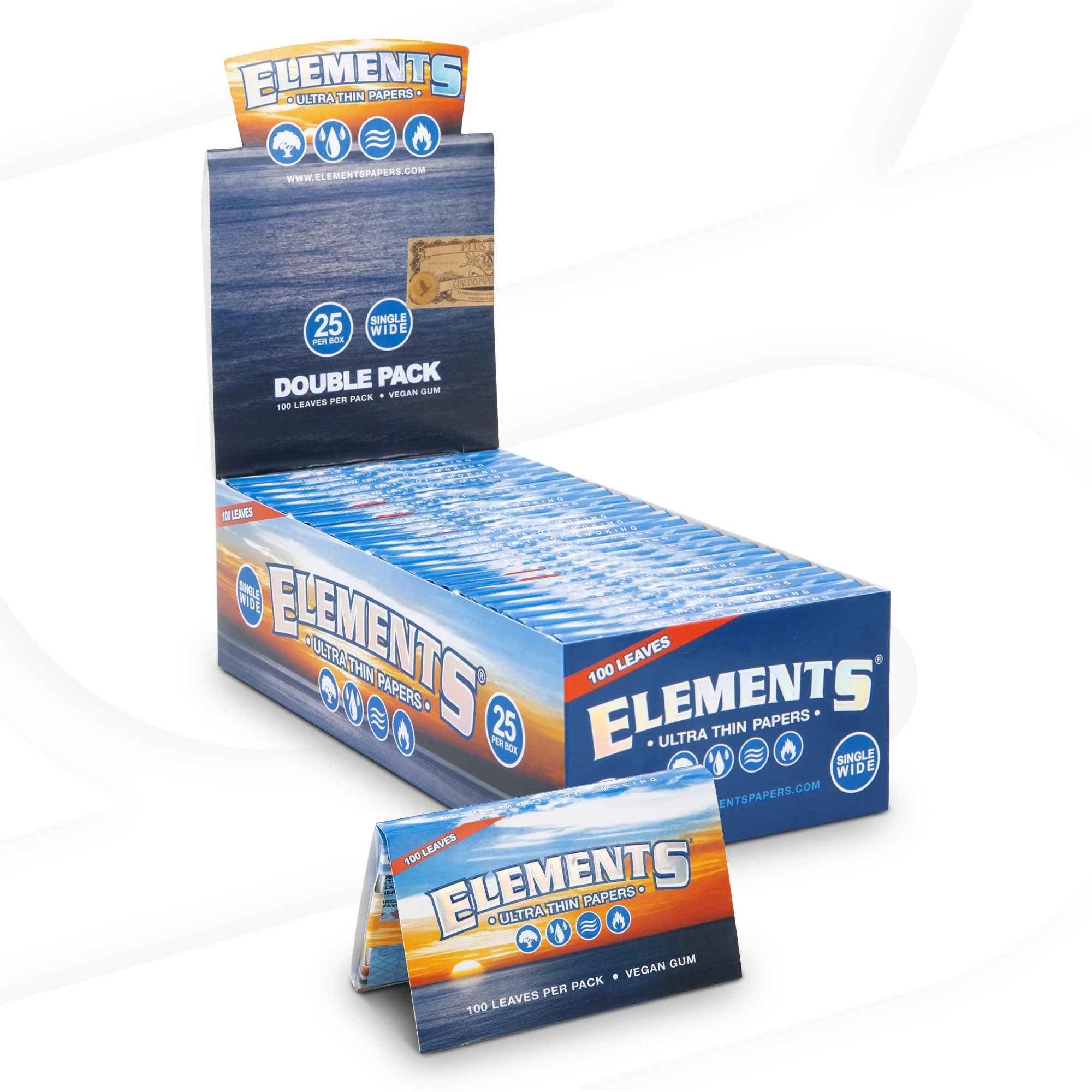 Elements Single Wide Rolling Papers - Image 4