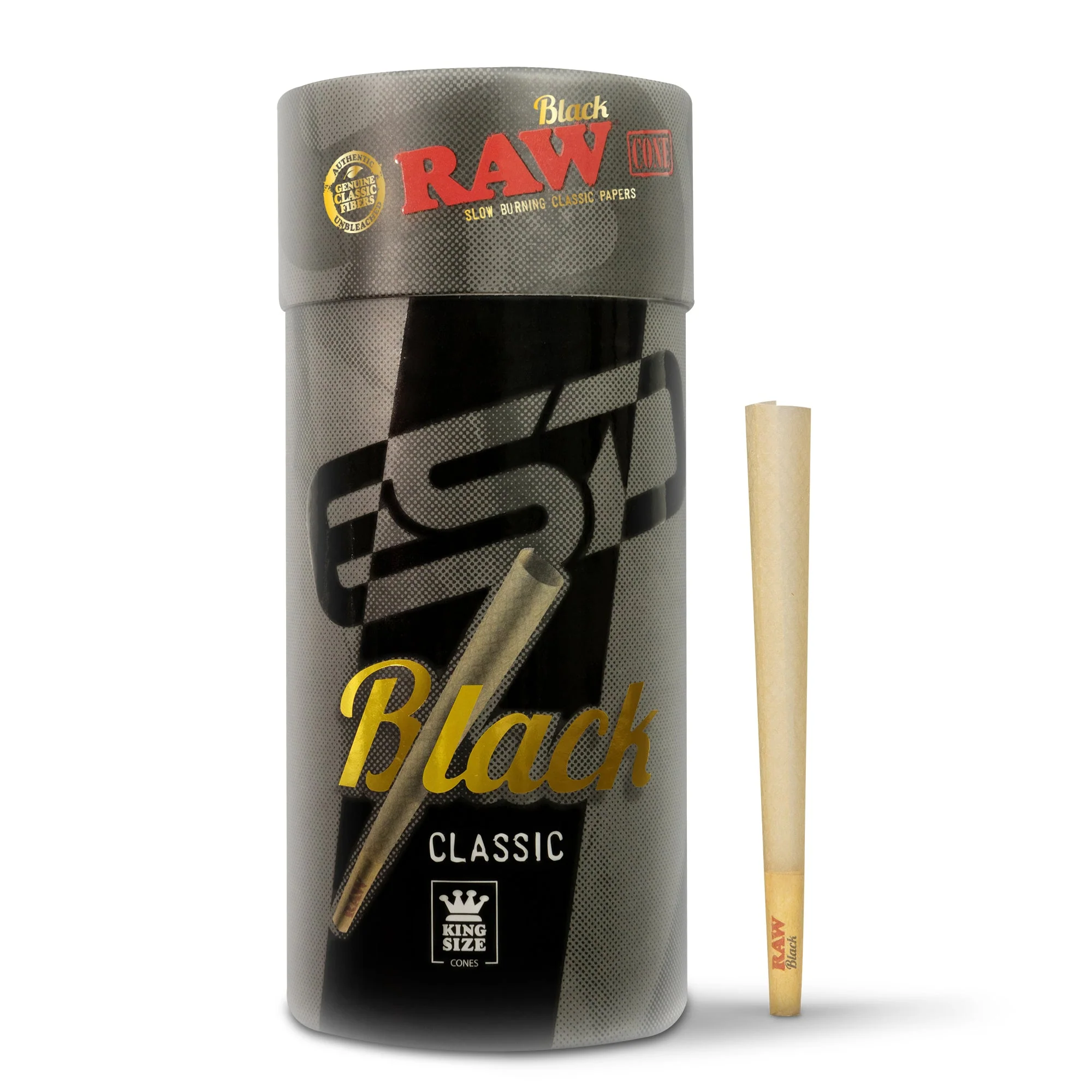 RAW Black King Size Cones - Image 3
