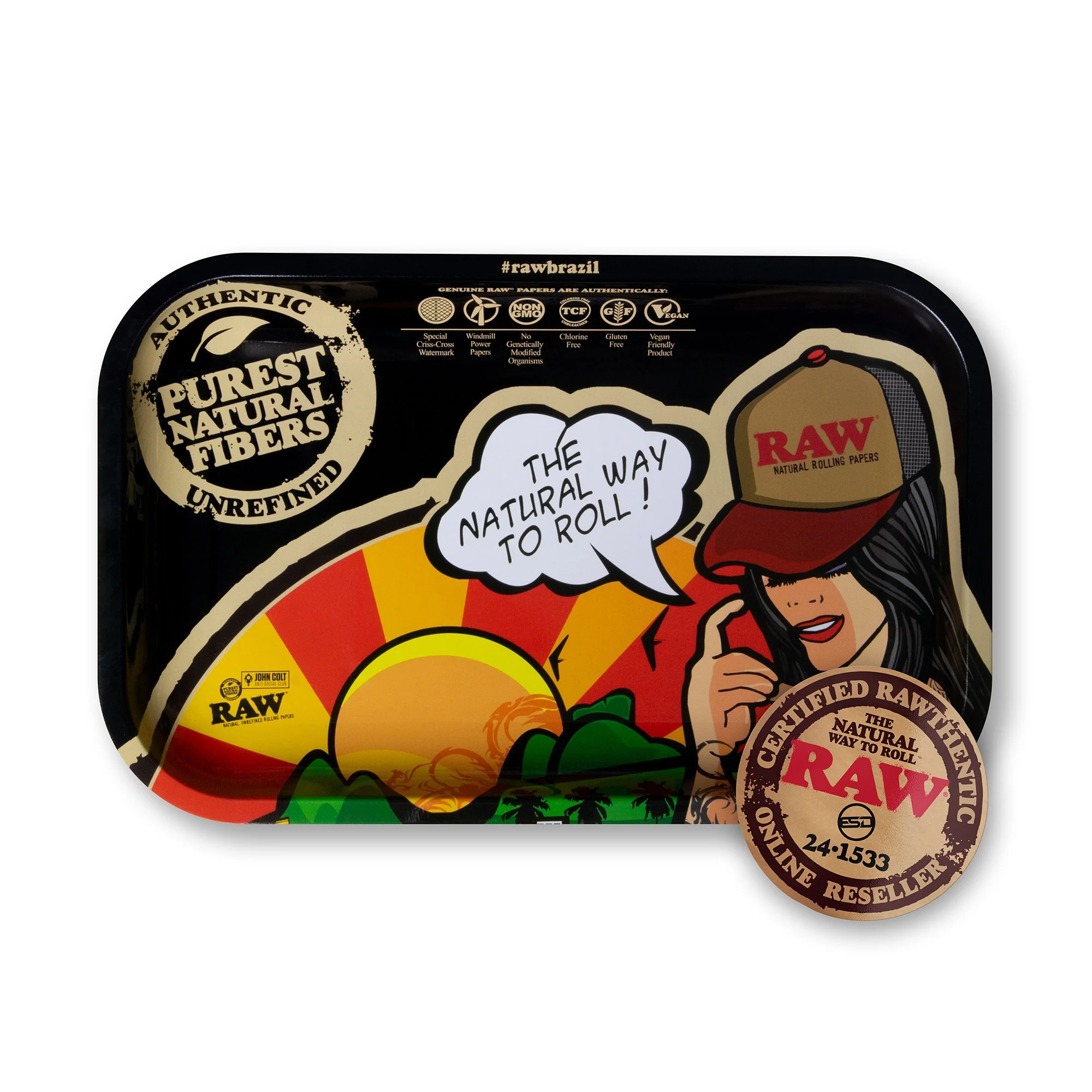 RAW Brazil Rolling Tray - Image 3