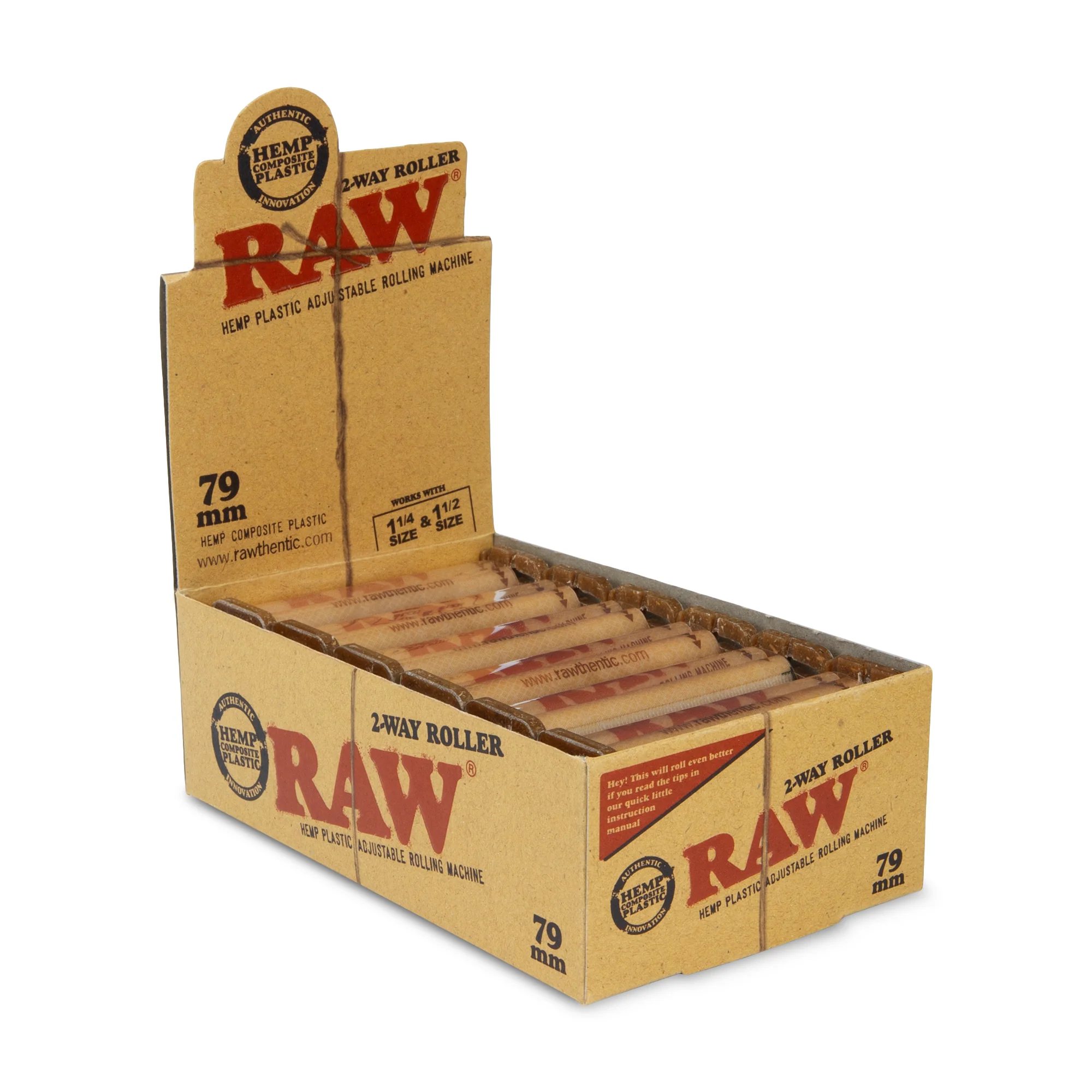 RAW Classic 2-Way Hemp Plastic Rollers - Image 5