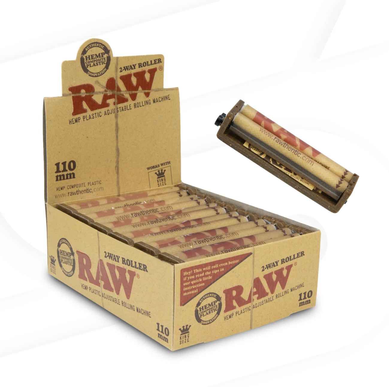 RAW Classic 2-Way Hemp Plastic Rollers - Image 7