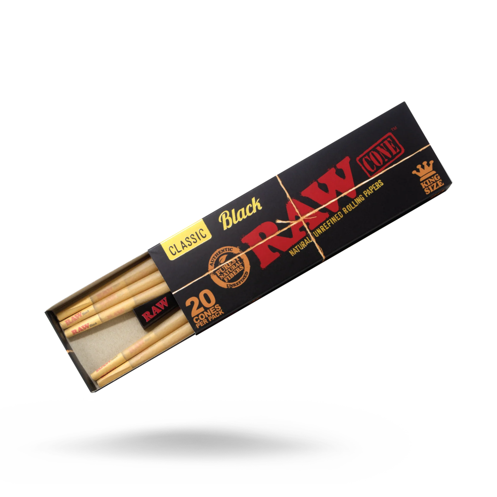 RAW Classic Black Cones - 20 Pack - Image 4