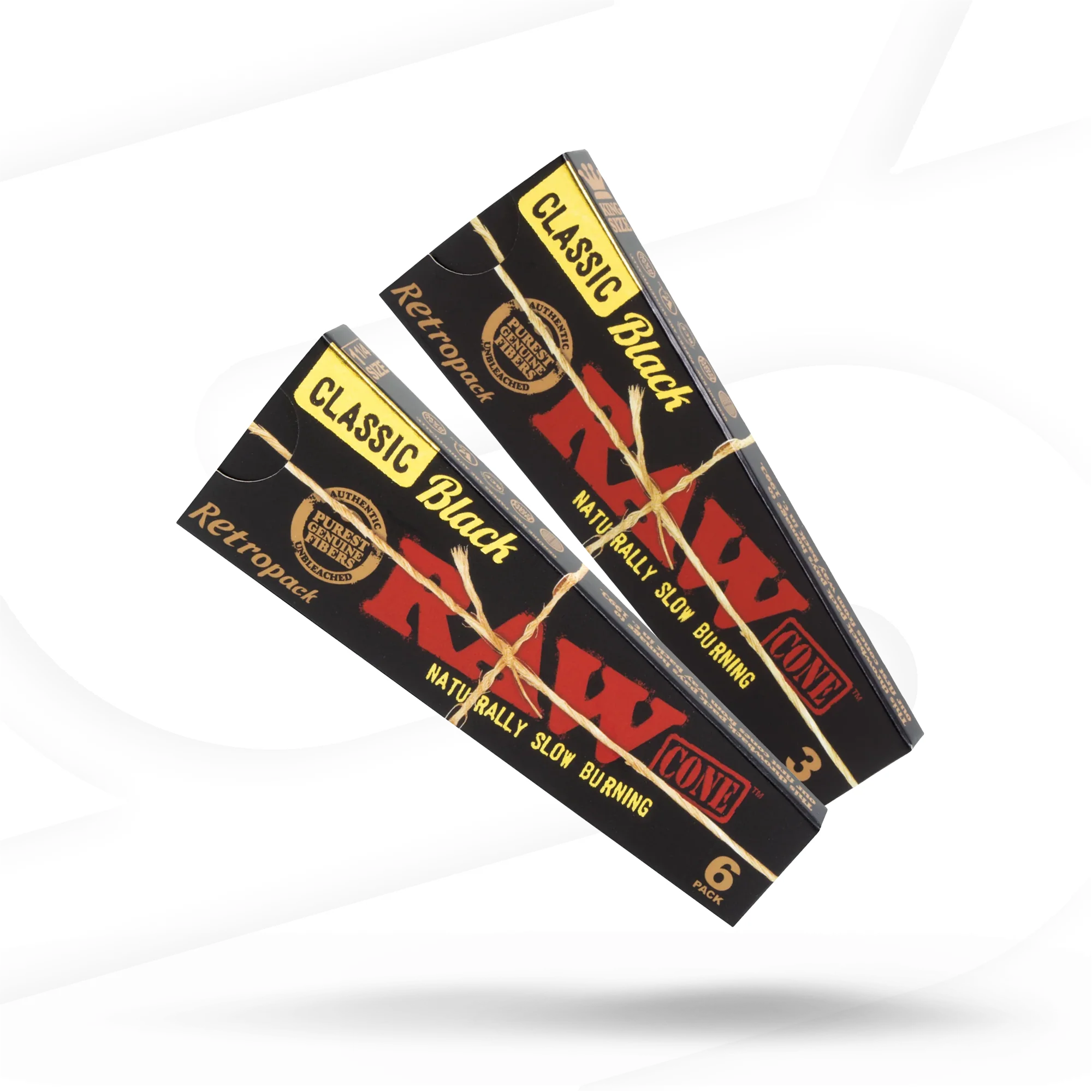 RAW Retropack Black Pre-Rolled Cones