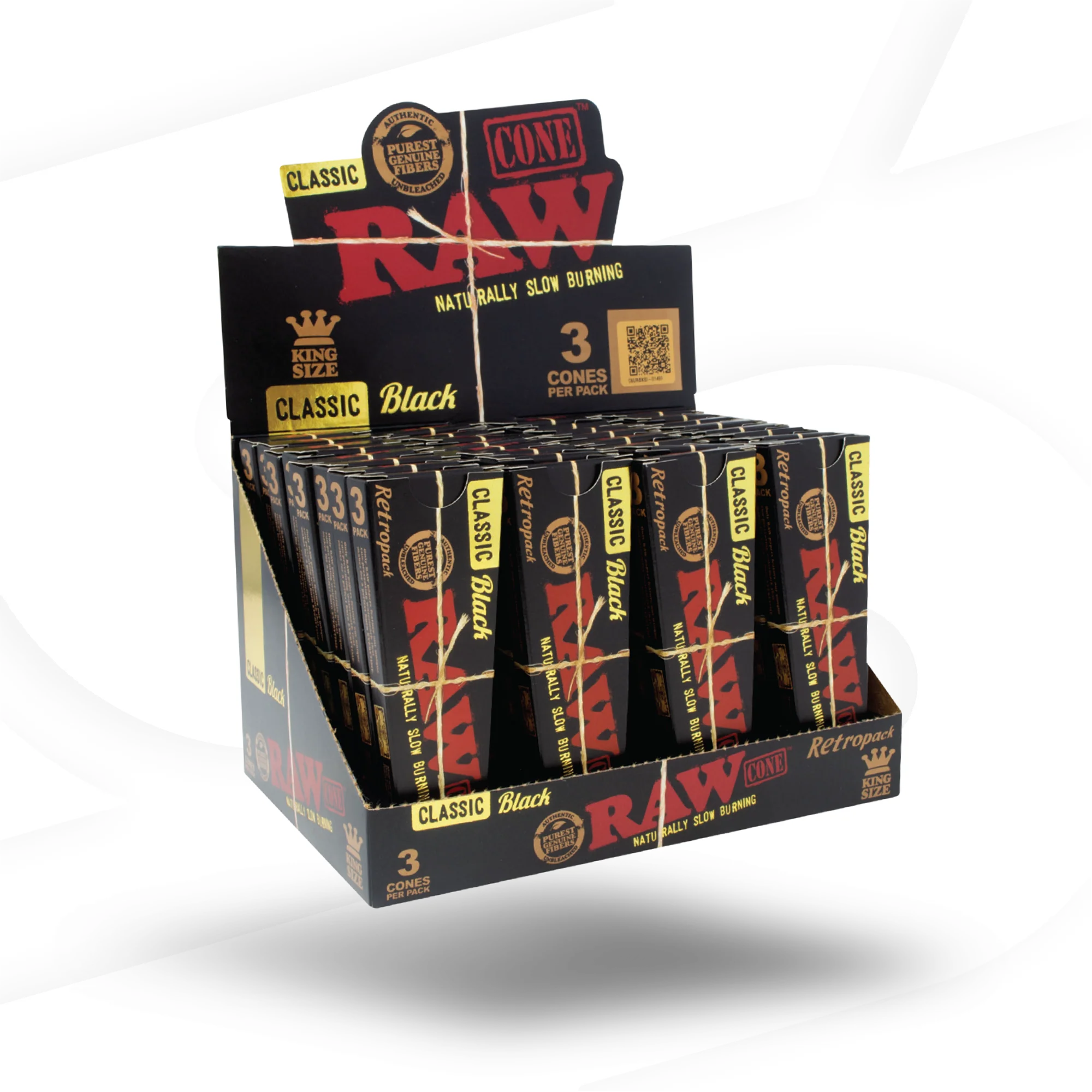 RAW Retropack Black Pre-Rolled Cones - Image 6