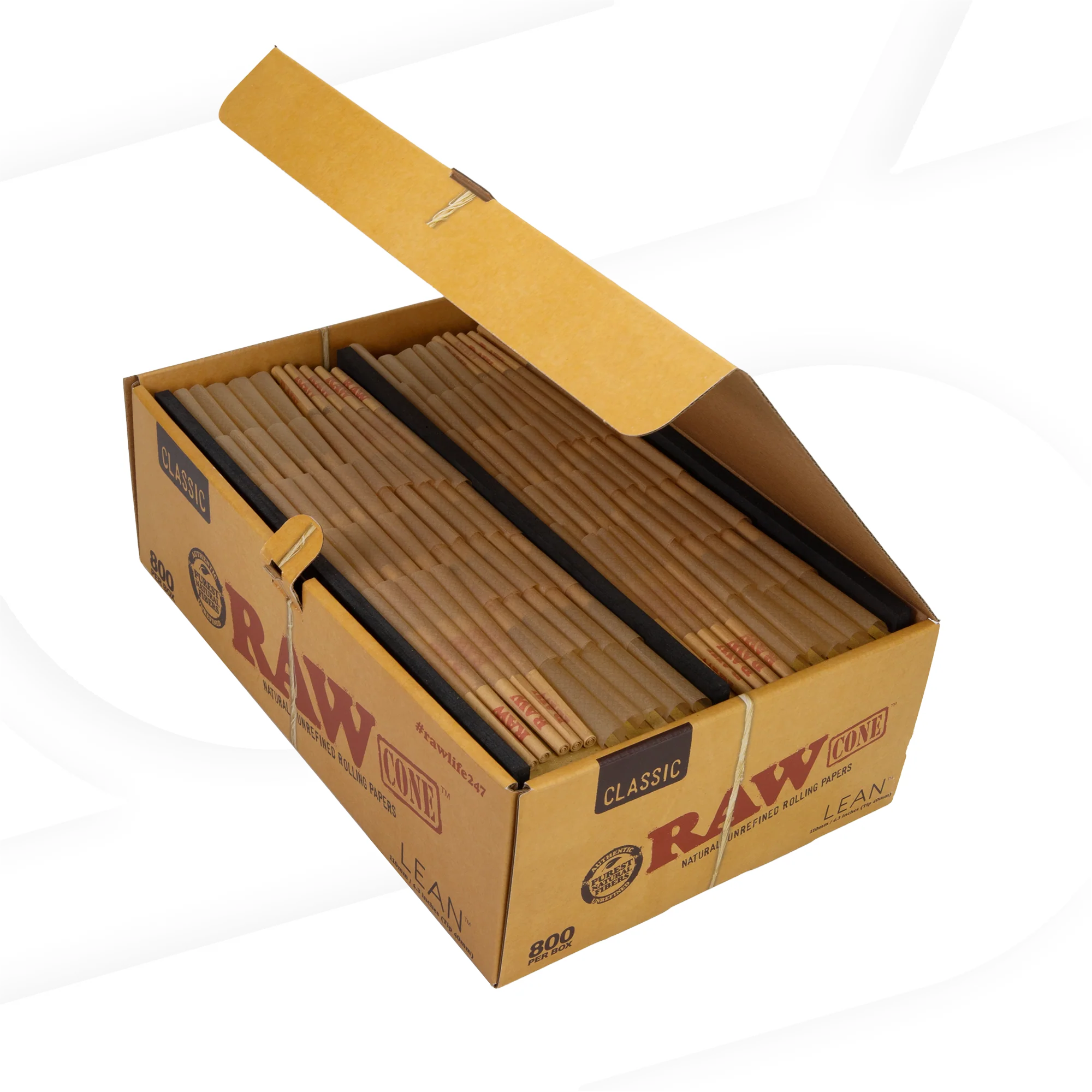 RAW Classic Lean Size Cones | Bulk Box | 800 Cones - Image 3