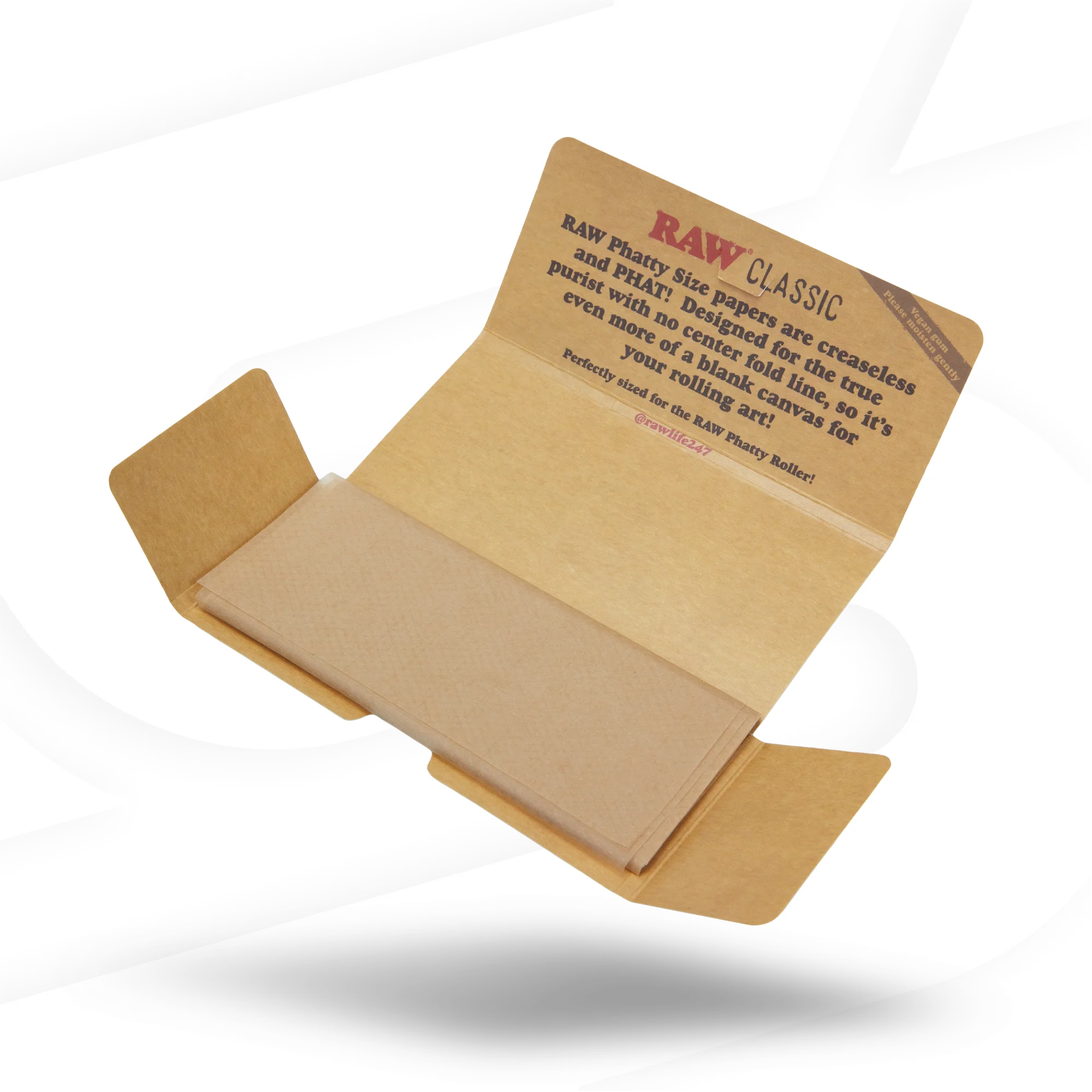RAW Classic Phatty Creaseless Rolling Papers - Image 2
