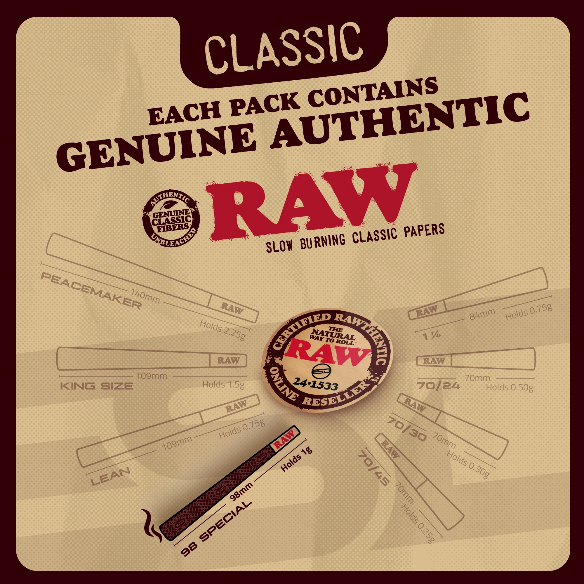 RAW Cones 98 Special Classic Slow Burning - Image 4