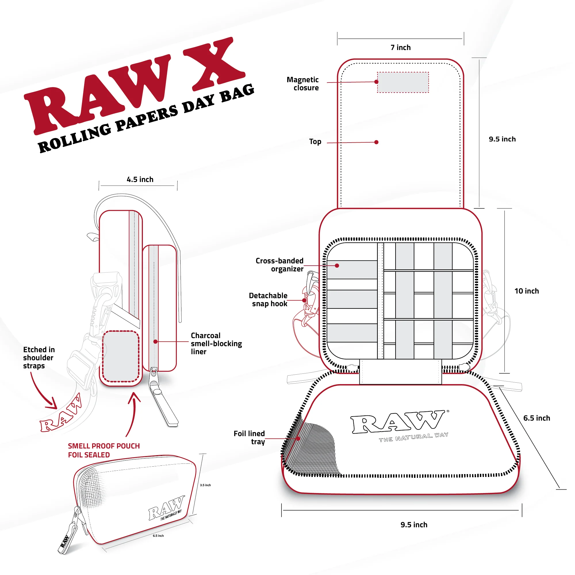 RAW x Rolling Papers Day Bag V2 - Image 5