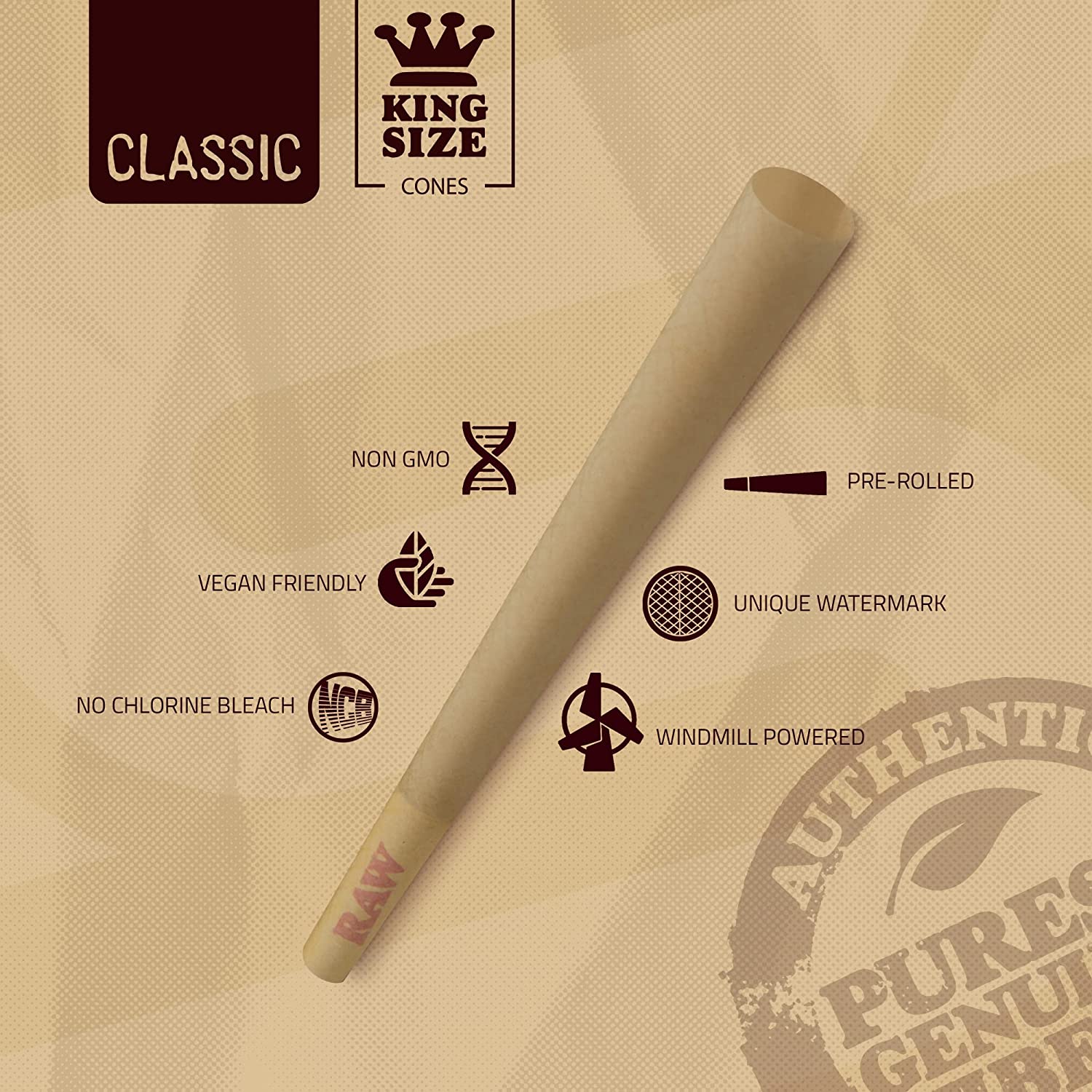 RAW King Size Cone Loader Bundle with 50 Classic King Size Cones - Image 4
