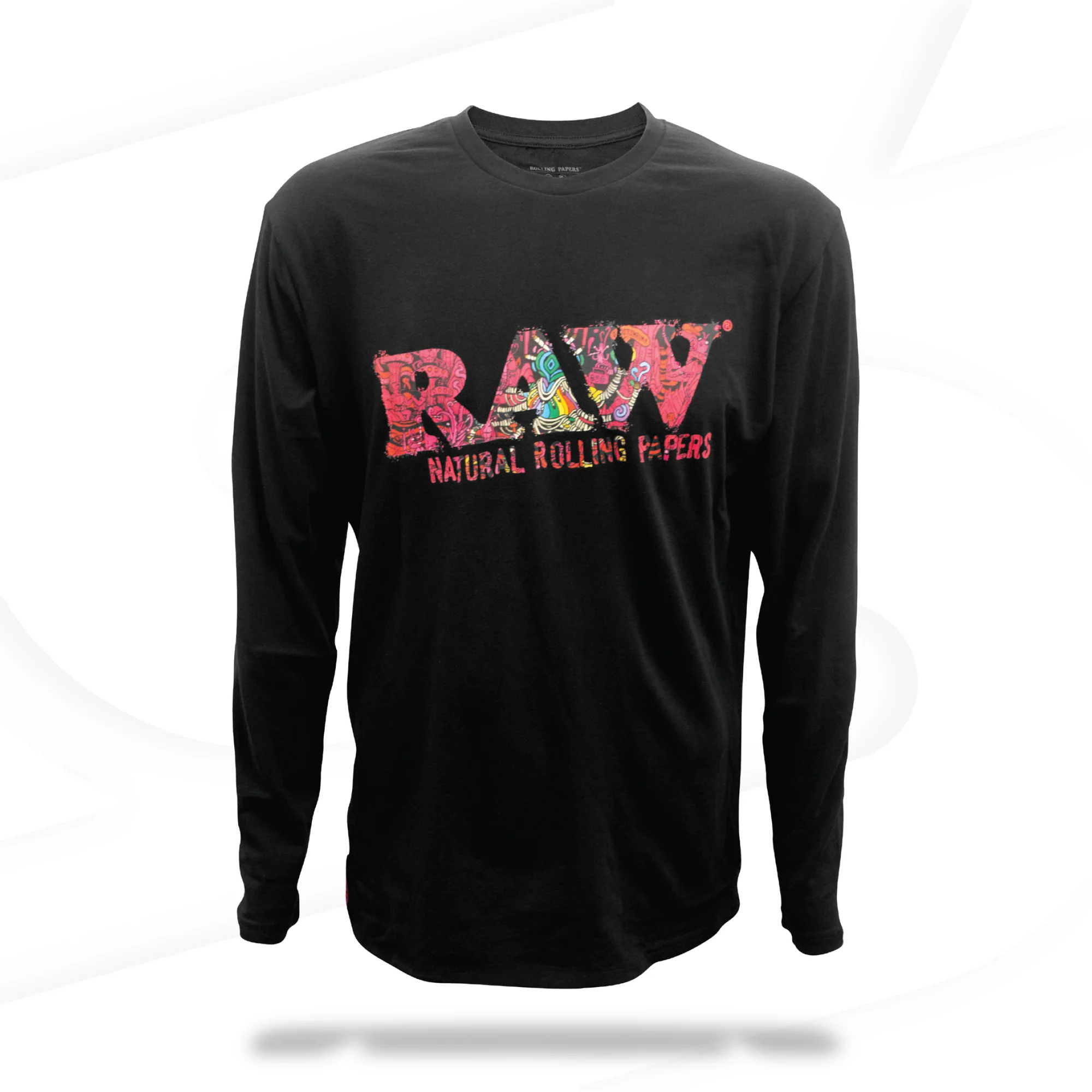 RAW Logo Ghostshrimp Long Sleeve Crew Neck Shirt