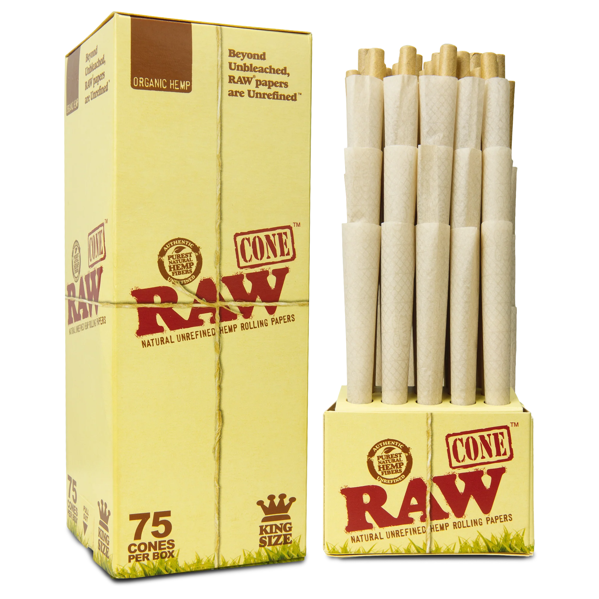 RAW Organic Hemp Cones- 75 Pack - Image 4
