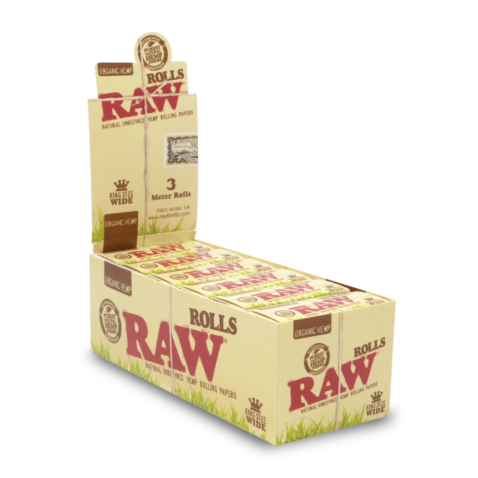 RAW Organic King Size Wide Hemp Rolls - 3 Meters - Image 3