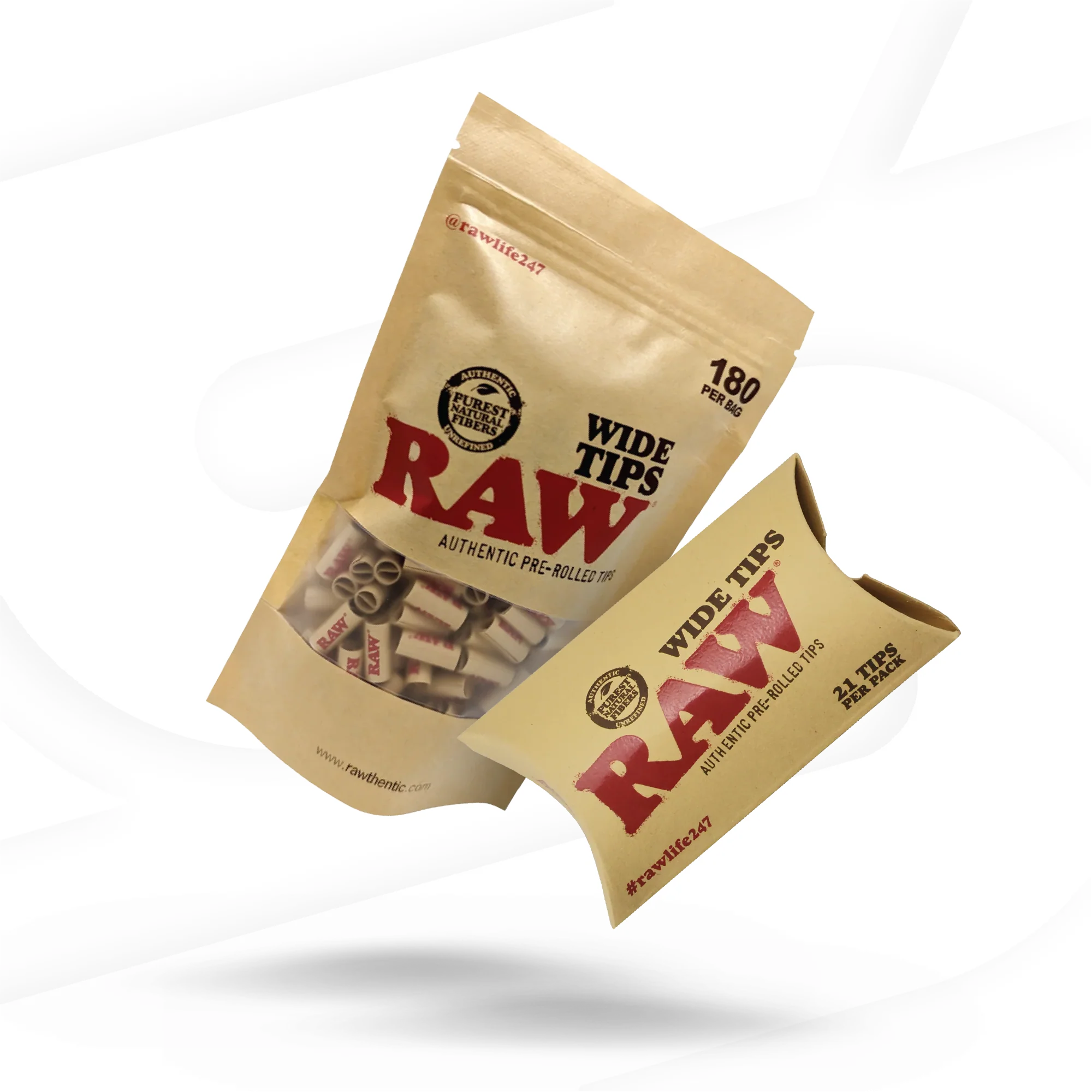 RAW Pre-Rolled Wide Tips