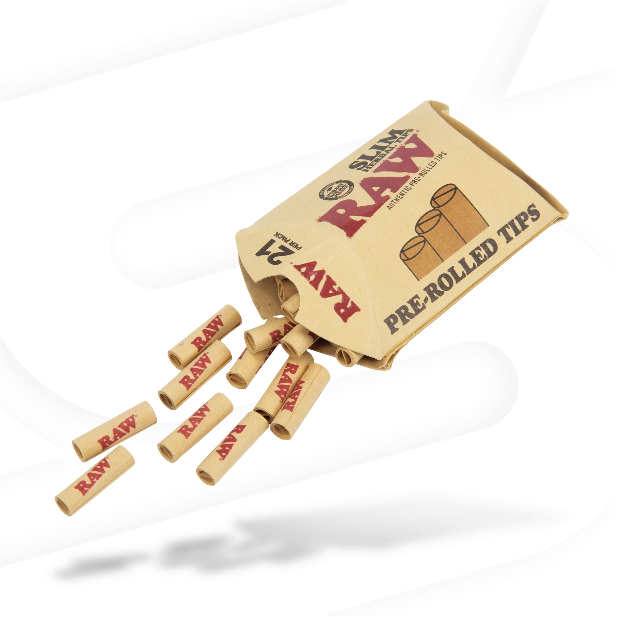 RAW Herbal Pre-Rolled Slim Tips - Image 3