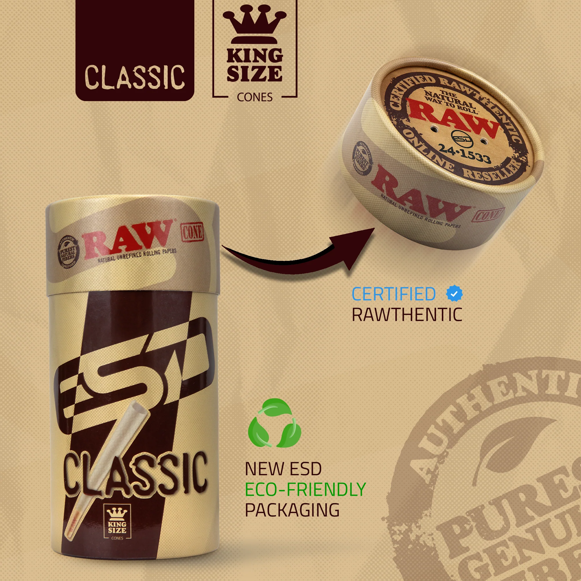 RAW Classic King Size Cones - Image 6