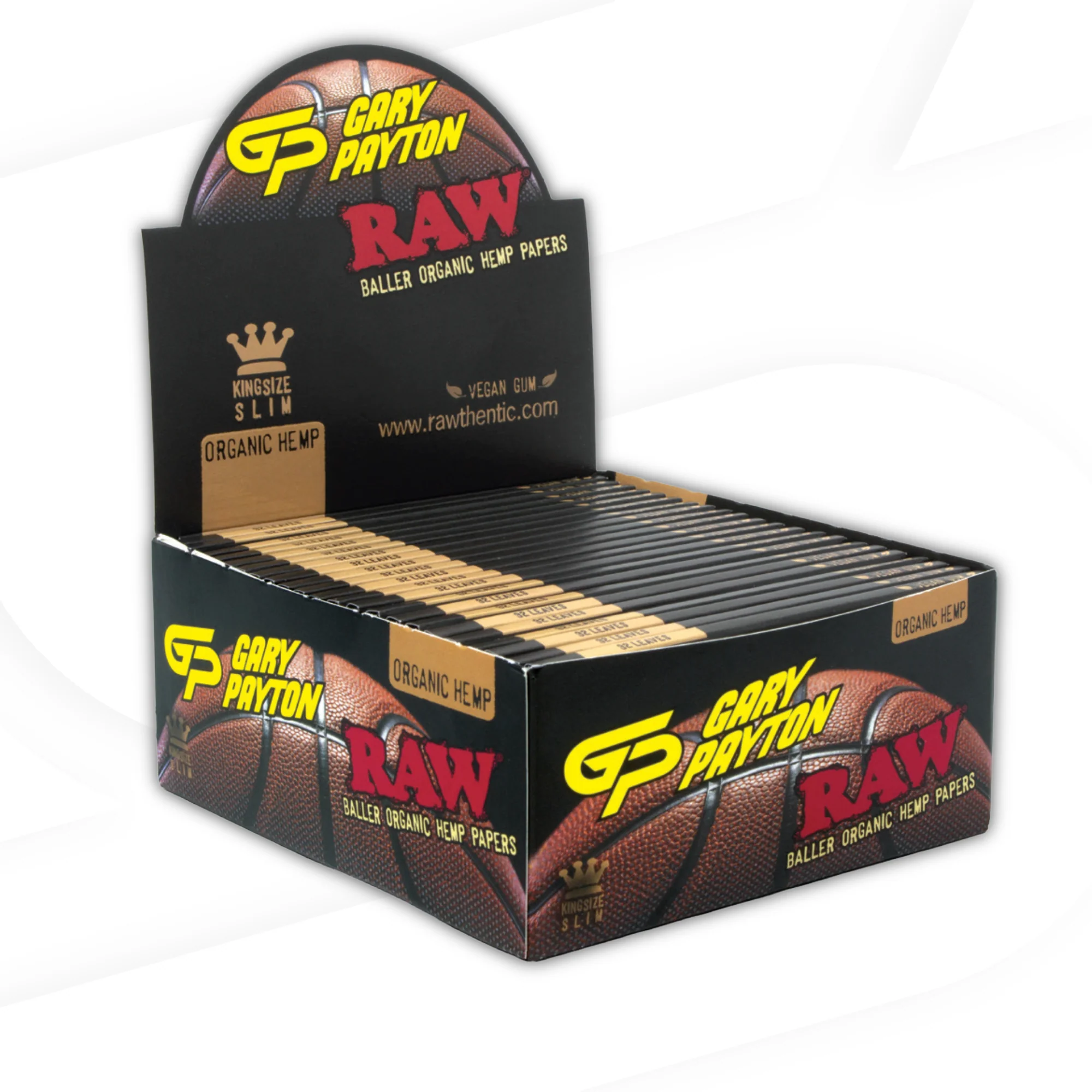 RAW X Gary Payton Organic Hemp King Size Slim Rolling Papers
