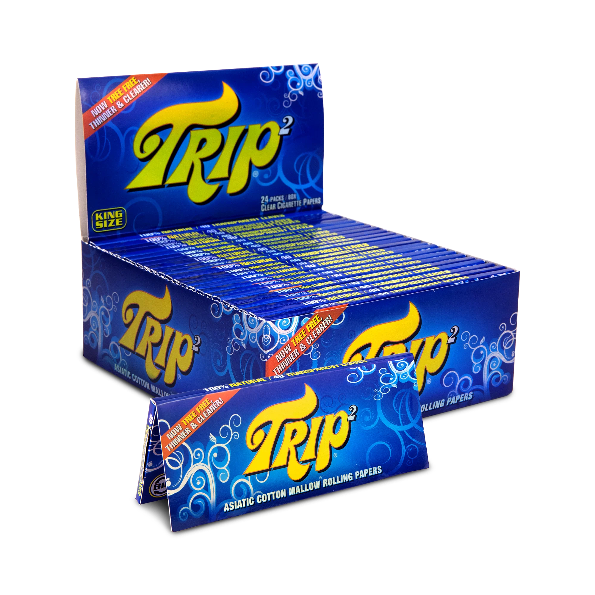 Trip2 Clear Cellulose Rolling Papers - Image 4